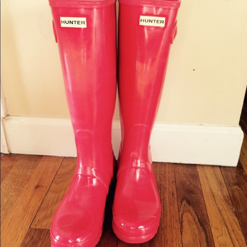 Pink Tall Hunter Boots